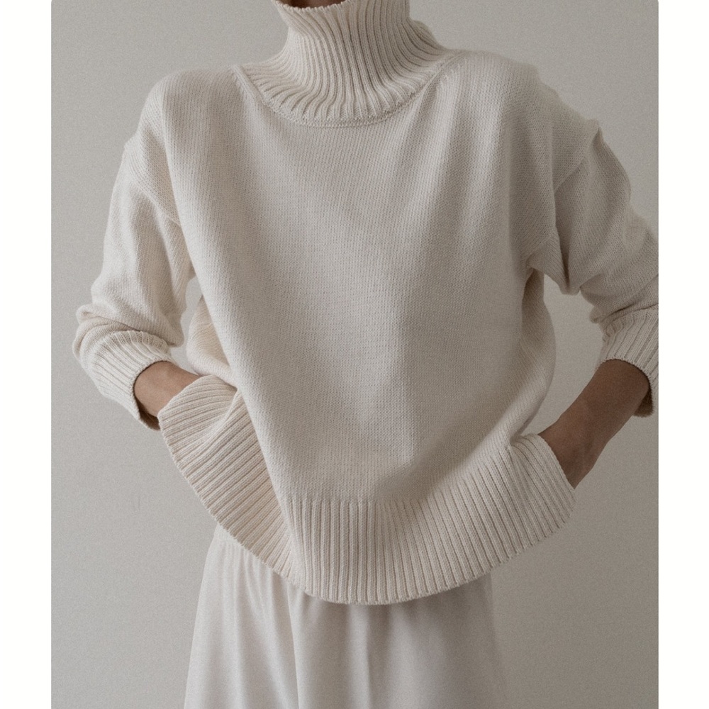 Laude The Label Totto Mock Turtleneck Sweater